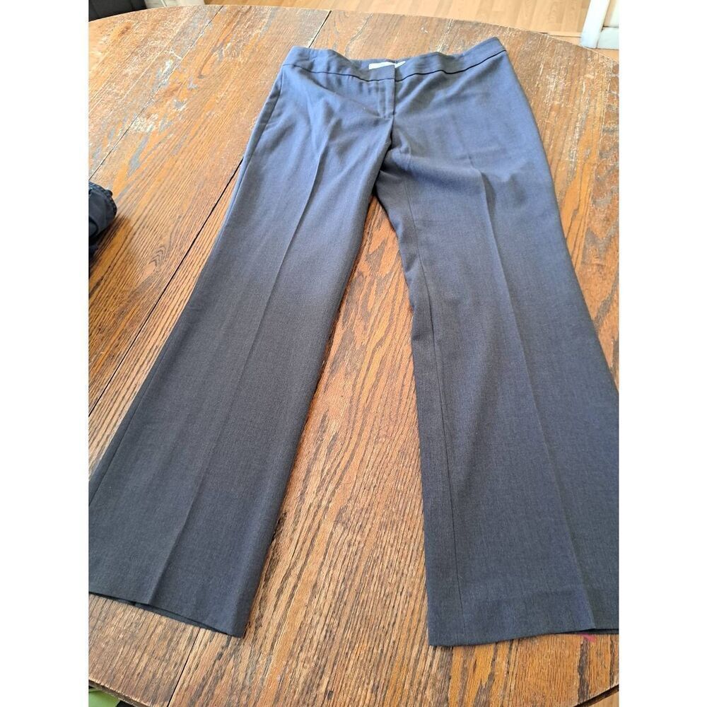 6P Jones Studio Separates Petite Grey Pants Mid Rise Casual Office Work Pants
